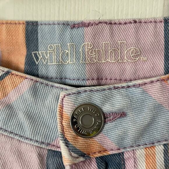 Wild Fable Striped Denim Shorts - Size 2 - Picture 2 of 7